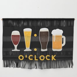 Beer O'clock Funny Wall Hanging
