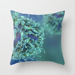 "SHALLOW T-CELL" Pattern MICROSCOPIC IMAGE CELLS ...Micro Throw Pillow