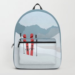 Winter landscape Backpack