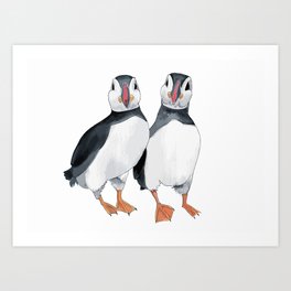 What's Puffin Good Looking? Art Print