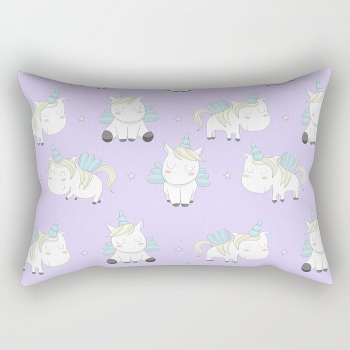 Pegacorn - Purple Rectangular Pillow