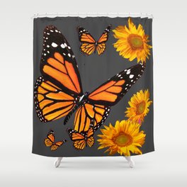 Orange Butterflies Shower Curtains For Any Bathroom Decor Society6