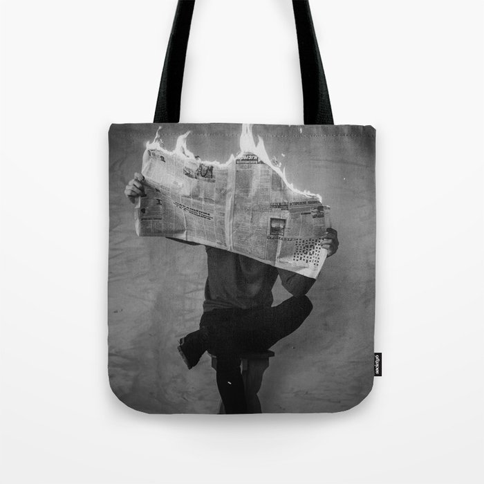 Newspaper Graphic & Printed Tote Bags | Society6