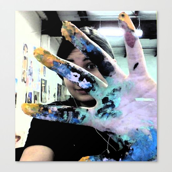 Artist's Hand Canvas Print