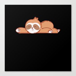 Sleeping Sloth Canvas Print