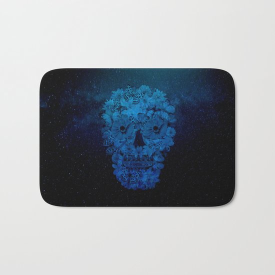 Floral Skull Bath Mat