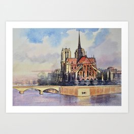 Notre Dame Art Print