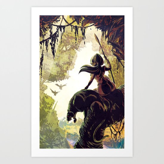 Amazon Queen Art Print