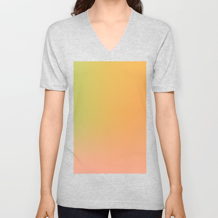 38 Pastel Background Gradient  220727 Aura Ombre Valourine Digital Minimalist Art V Neck T Shirt