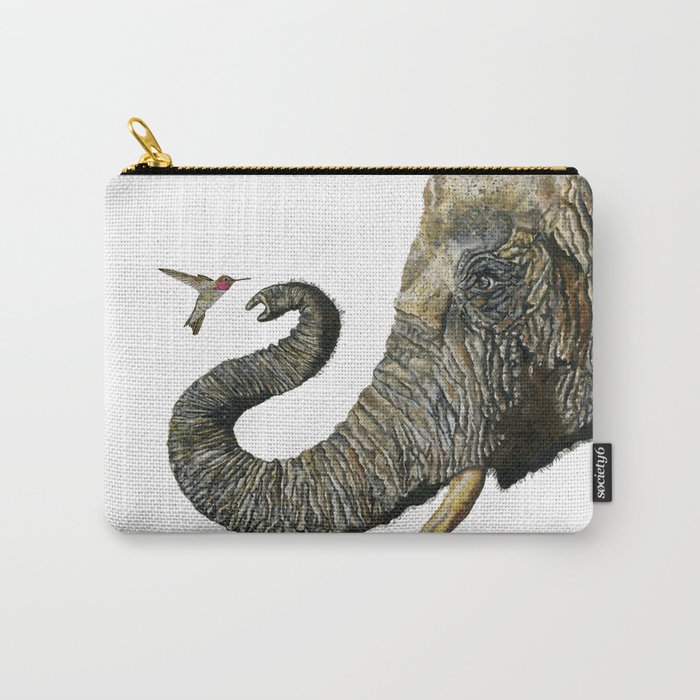 Elephant Cyril And Hummingbird Ayre 2 Carry-All Pouch
