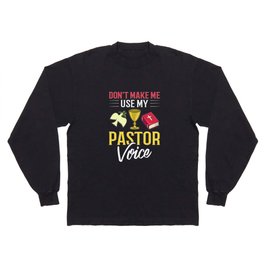 Pastor Church Minister Clergy Christian Jesus Long Sleeve T-shirt