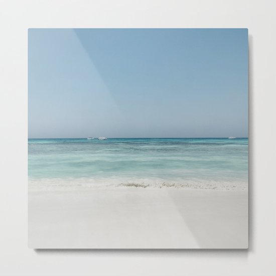 Crash Into The Sea Metal Print