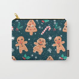 Happy Gingerbread Cookies Carry-All Pouch