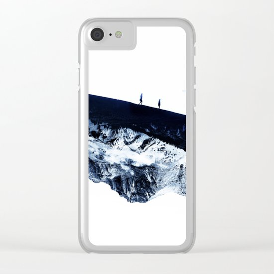 Hiking for Winter Clear iPhone Case