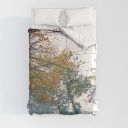 Autumn blue forest Comforter