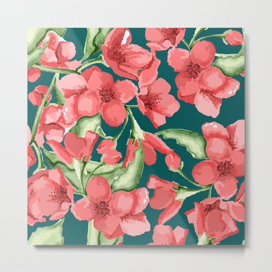 Red flowers Metal Print
