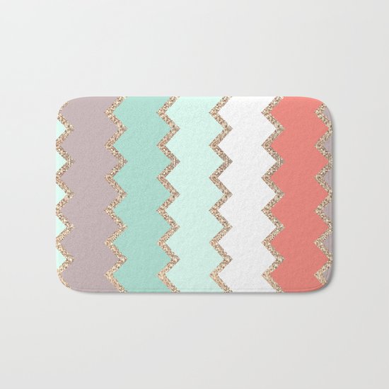 AVALON CORAL MINT Bath Mat