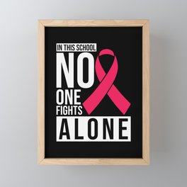 School Breast Cancer Awareness Framed Mini Art Print