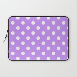 White Dots - lilac Laptop Sleeve