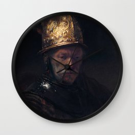 Rembrandt - The Man with the Golden Helmet Wall Clock