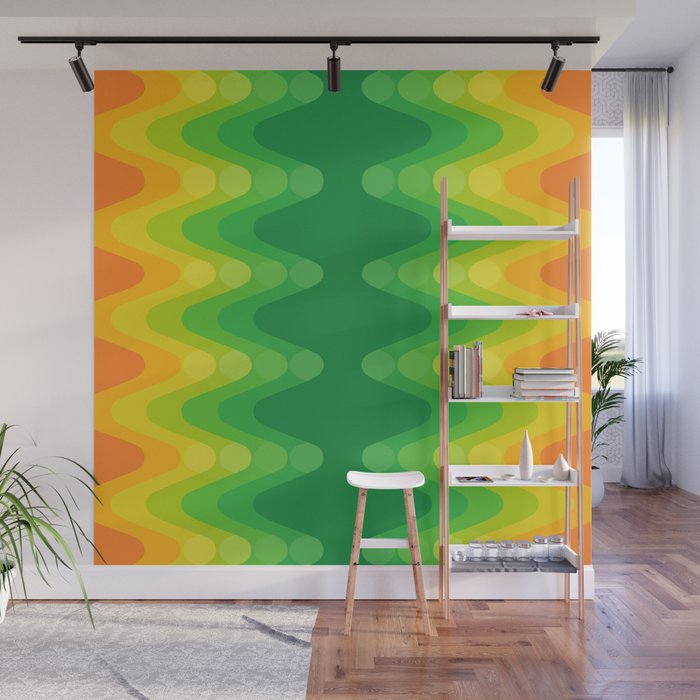 Sonic Wave Pattern 232 Wall Mural