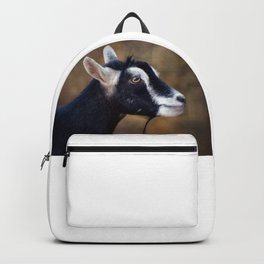 Black and White Goat Backpack