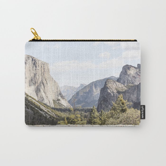 Yosemite National Park View Photo | El Capitan California Art Print | Landscape Travel Photography Carry-All Pouch