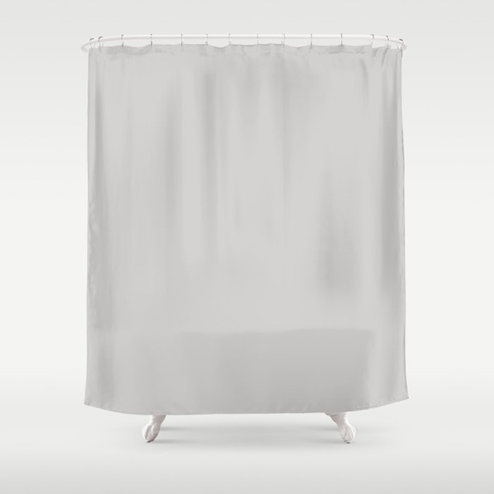 Solid Pale Gray Goose Color Shower Curtain