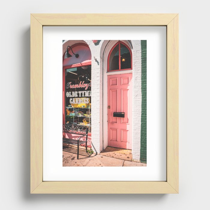 Small Town Arhcitecture Recessed Framed Print