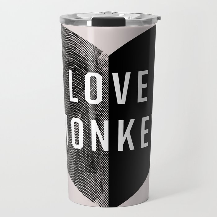 Love Monkey Travel Mug by kisforblack | Society6 Love Monkey Travel Mug by kisforblack | Society6