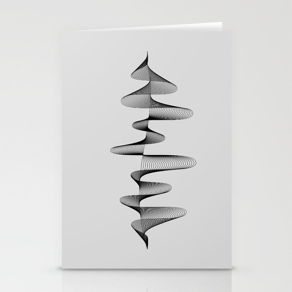 Abstract 80s Soundwave Art Music Audio black and white Musical design home wall bedroom decor Art Pr Stationery Cards