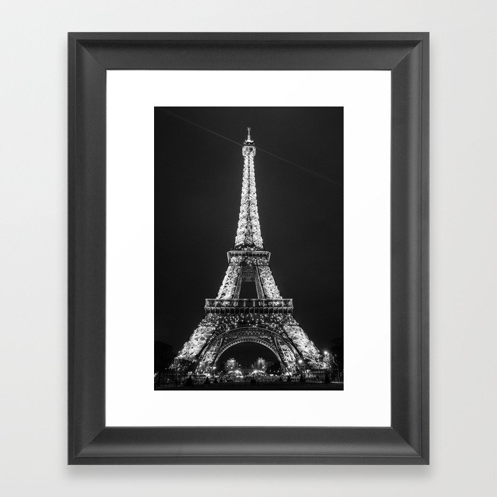 Sparkling Eiffel Tower Framed Art Print
