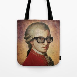 Hipster Mozart Tote Bag