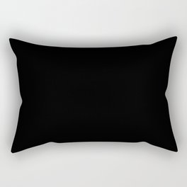Pure Black - Pure And Simple Rectangular Pillow