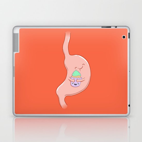 My Stomach Loves Cupcakes Laptop & iPad Skin