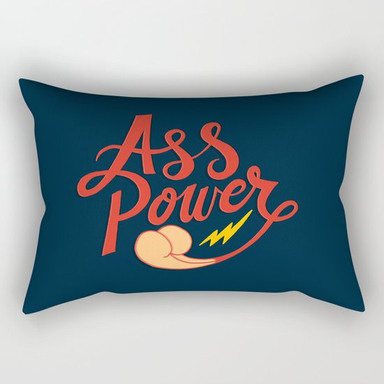 Ass Power Rectangular Pillow