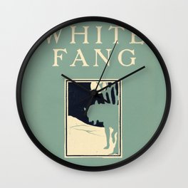 Jack London - White Fang Wall Clock | Novel, Bookshelf, Booklover, Bookcover, Fang, Whitefang, Book, Wolf, London, Jacklondon 