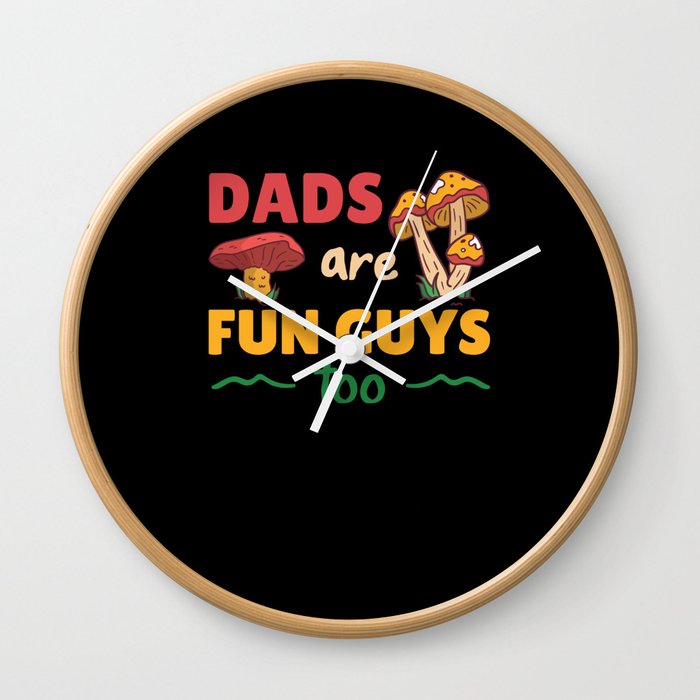Dads Are Fun Guys Too Funny Father's Day Gift Wall Clock