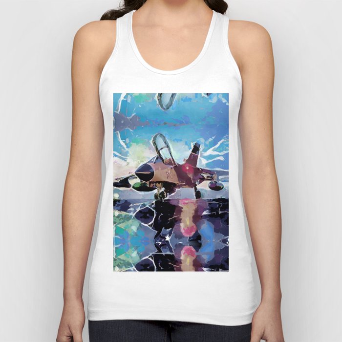 Fasbytes Aviation Helicopter Artwork  Tank Top