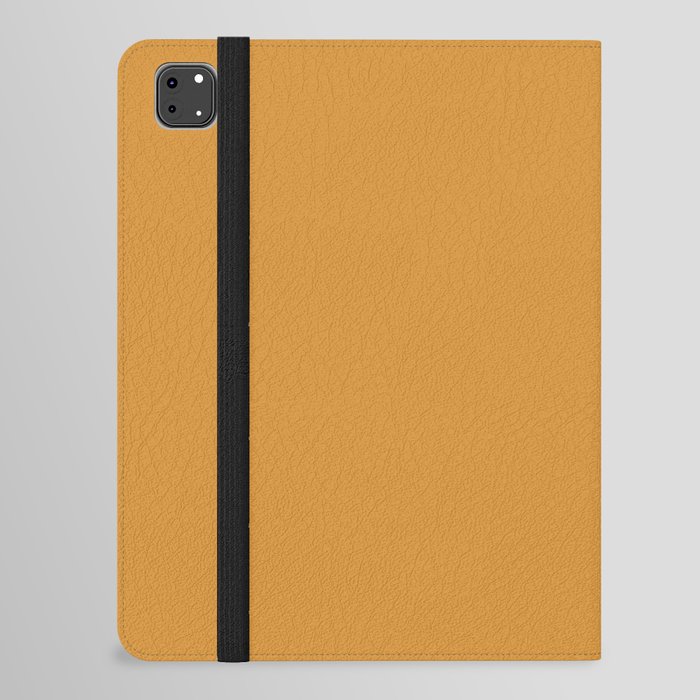 Mid Century Modern Baubles in Dark Teal and Orange Background iPad Folio Case