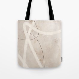 Abstract Lines Beige No2 Tote Bag