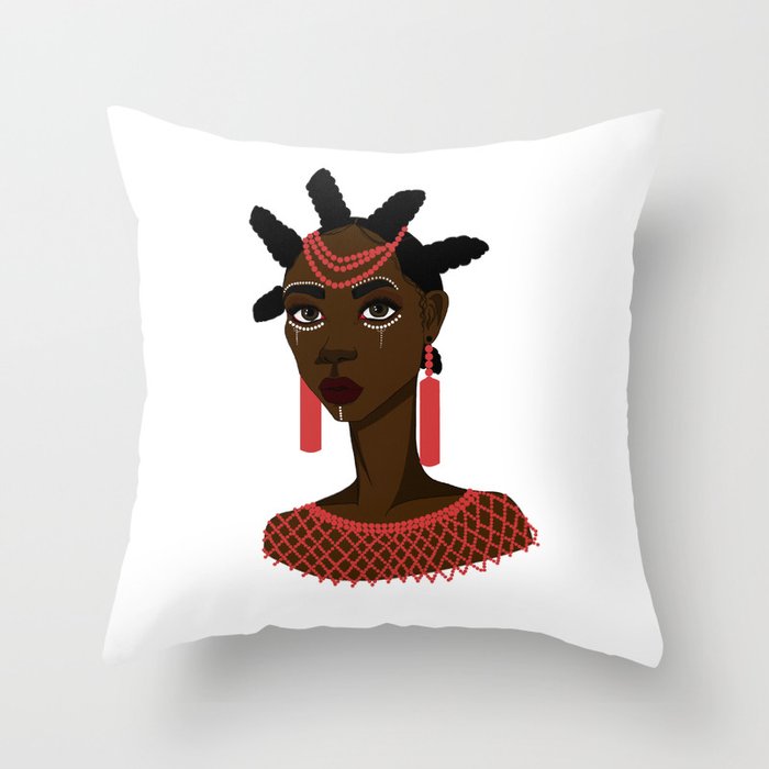 Nsukka woman Throw Pillow