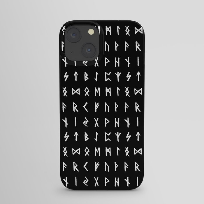 Nordic Runes // Black iPhone Case