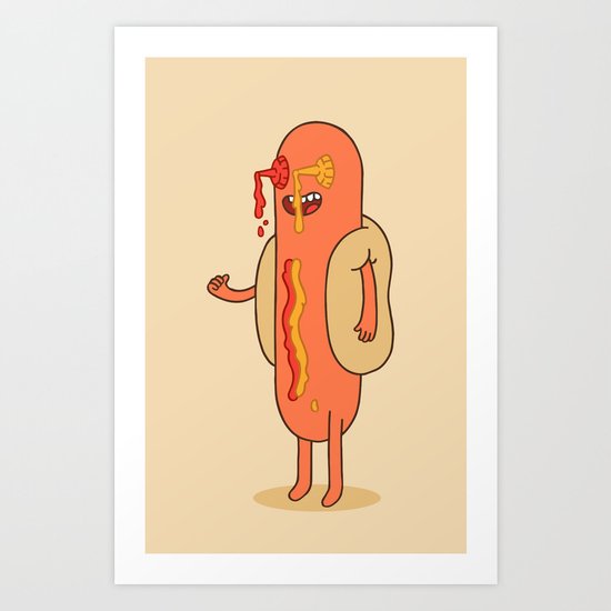 Hot Dog Art Print