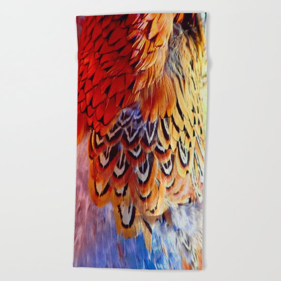 Pheasant Feathers Beach Towel
