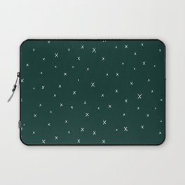 Minimal X's- Sansevieria Green Laptop Sleeve