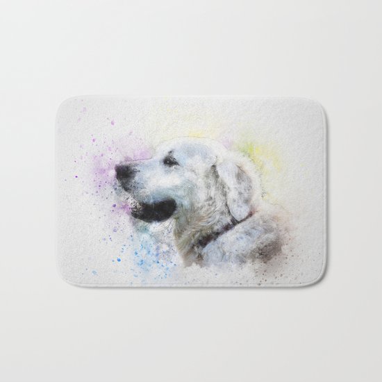 Abstract Colorful Dog Bath Mat