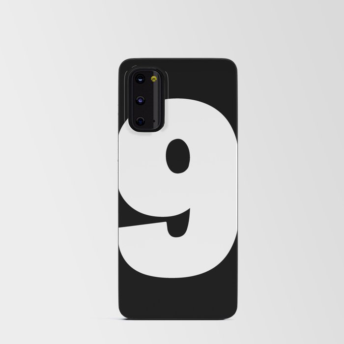 9 (White & Black Number) Android Card Case