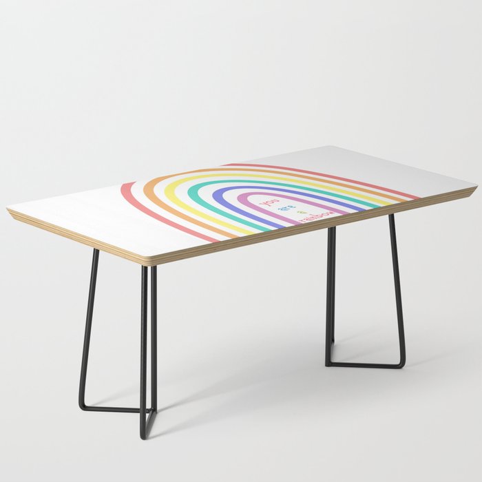 You Are A Rainbow: Rainbow Art Coffee Table
