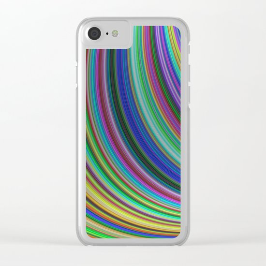 Striped fantasy Clear iPhone Case